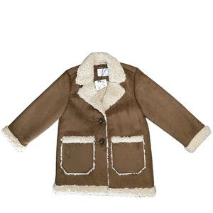 Zara Faux Shearling Winter Coat